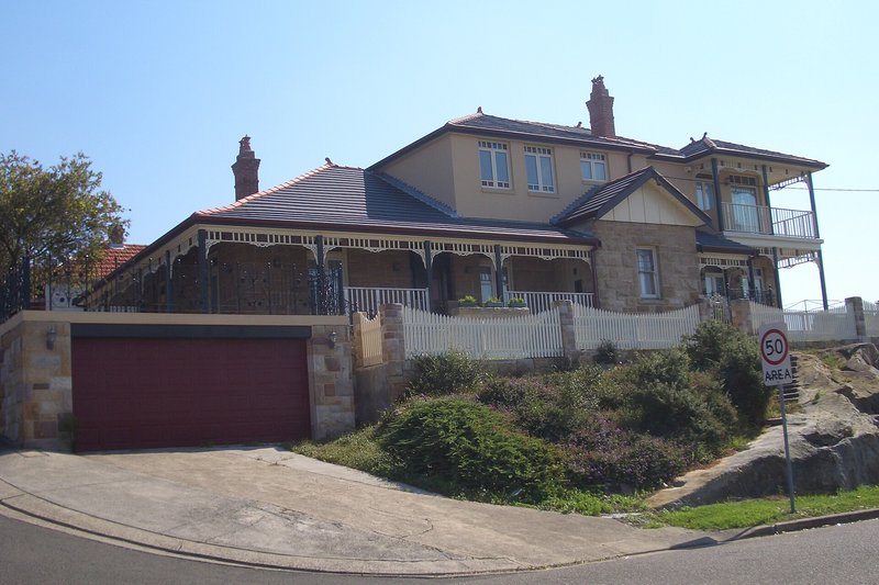 A large sandstone house with wide verandahs on Bestic Street, Banksia