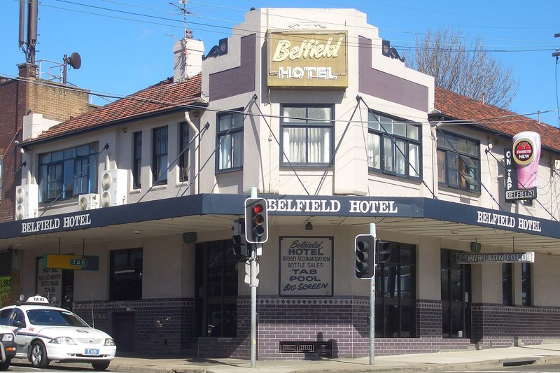 The Belfield Hotel on the corner at Belfield, Sydney
