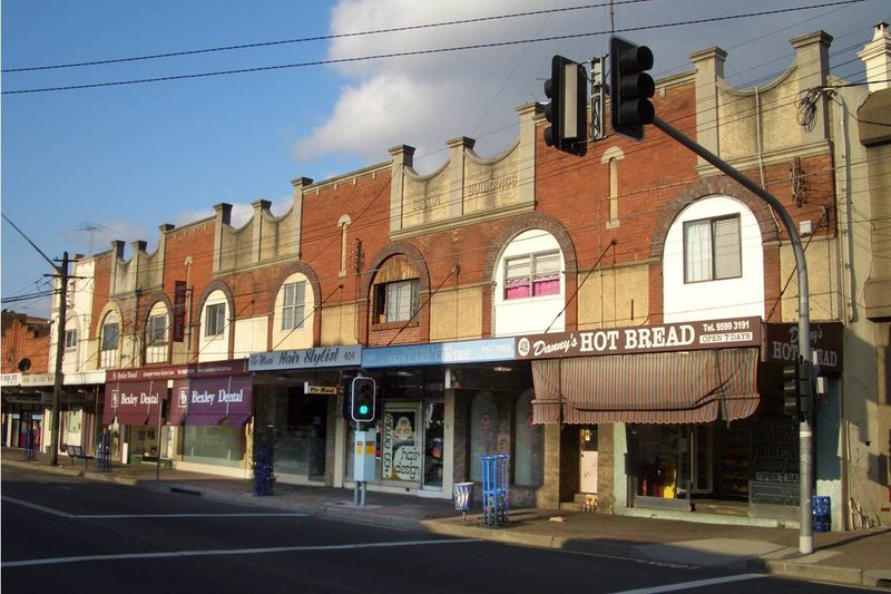 The Bilkin Buildings shopfronts on Forest Road, Bexley