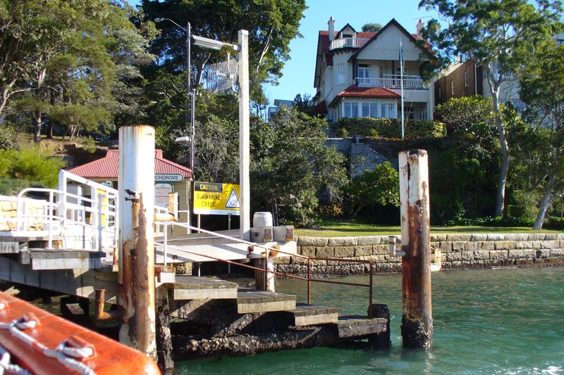 Birchgrove ferry wharf at Yurulbin Point, Sydney Harbour