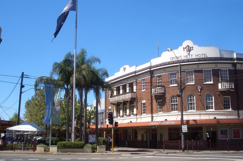 The Crows Nest Hotel on the corner of Willoughby Road