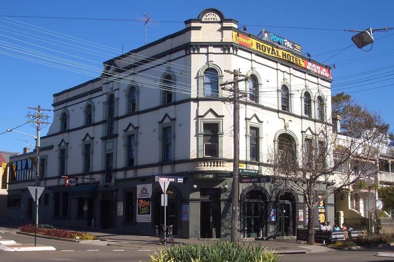 The Royal Hotel on the corner of Abercrombie Street, Darlington
