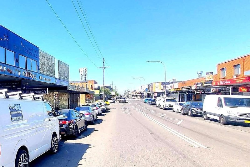 Shops along The Boulevarde, the main street of Fairfield Heights