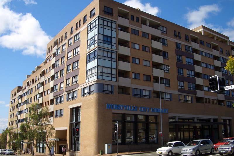Apartments above the city library on Dora Street, Hurstville