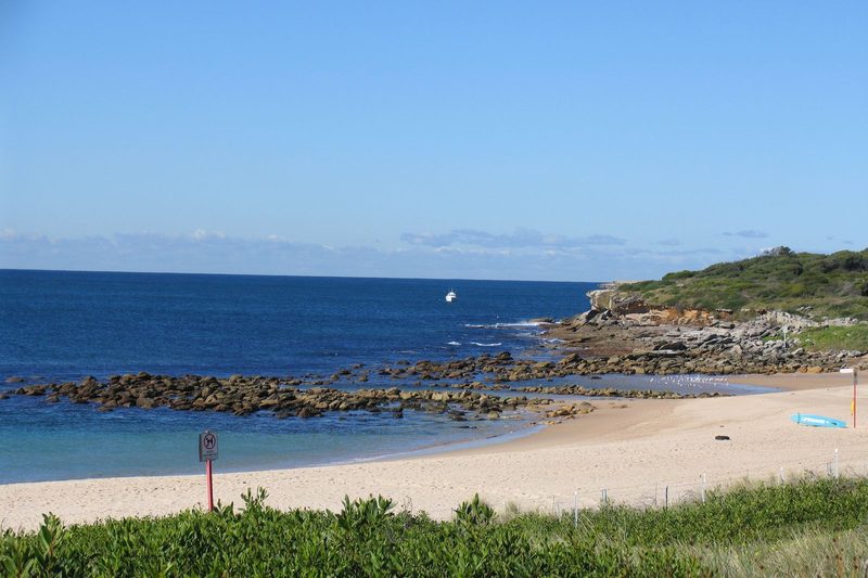The rocky southern end of Maroubra Beach and headland