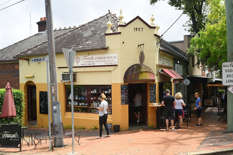 The 1907 shopfronts on the corner of Rohan Street, Naremburn