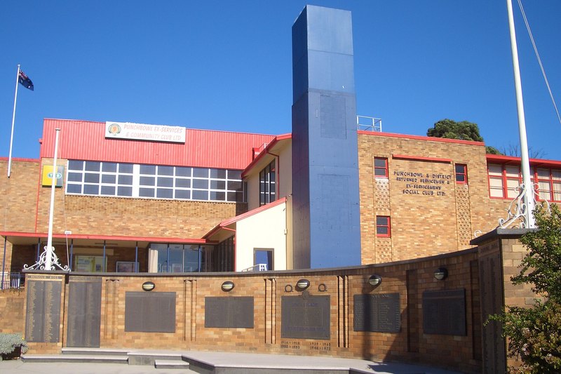 Punchbowl RSL and its honour roll wall on The Boulevarde