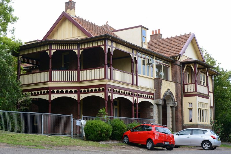 The Hillview guesthouse at Turramurra, a two-storey Federation house with timber verandahs