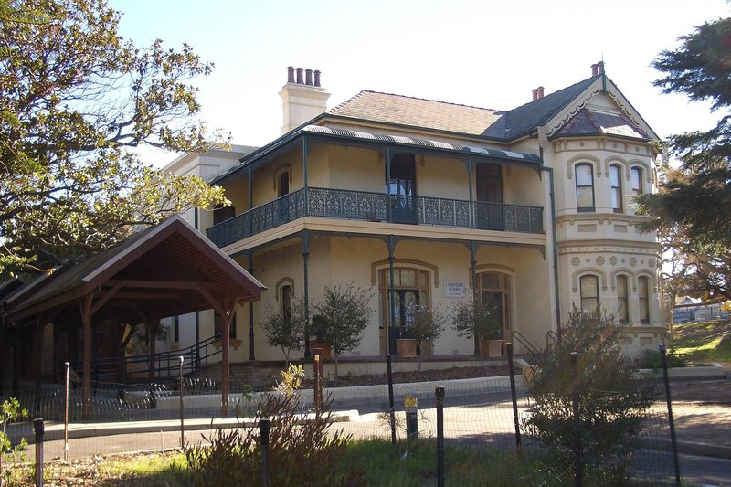 Cairnsfoot, a Victorian house with iron lace verandahs on Loftus Street, Turrella