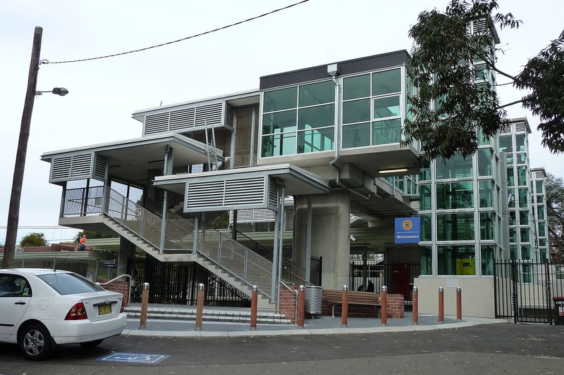 Woolooware railway station on Denman Avenue
